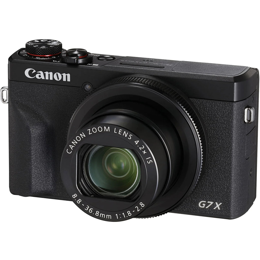 Canon PowerShot G7 X Mark III Black – 4K Vlogging Camera, 20.1MP, Wi-Fi, Bluetooth | Compact Digital Camera for YouTube & Content Creation