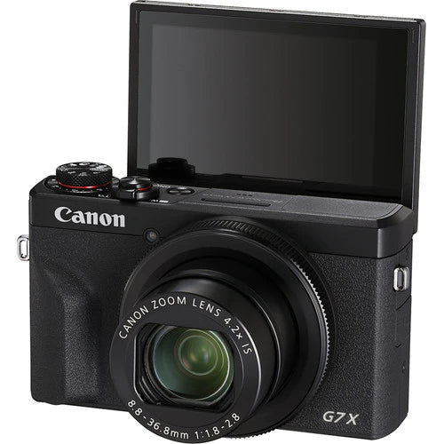 Canon PowerShot G7 X Mark III Black – 4K Vlogging Camera, 20.1MP, Wi-Fi, Bluetooth | Compact Digital Camera for YouTube & Content Creation